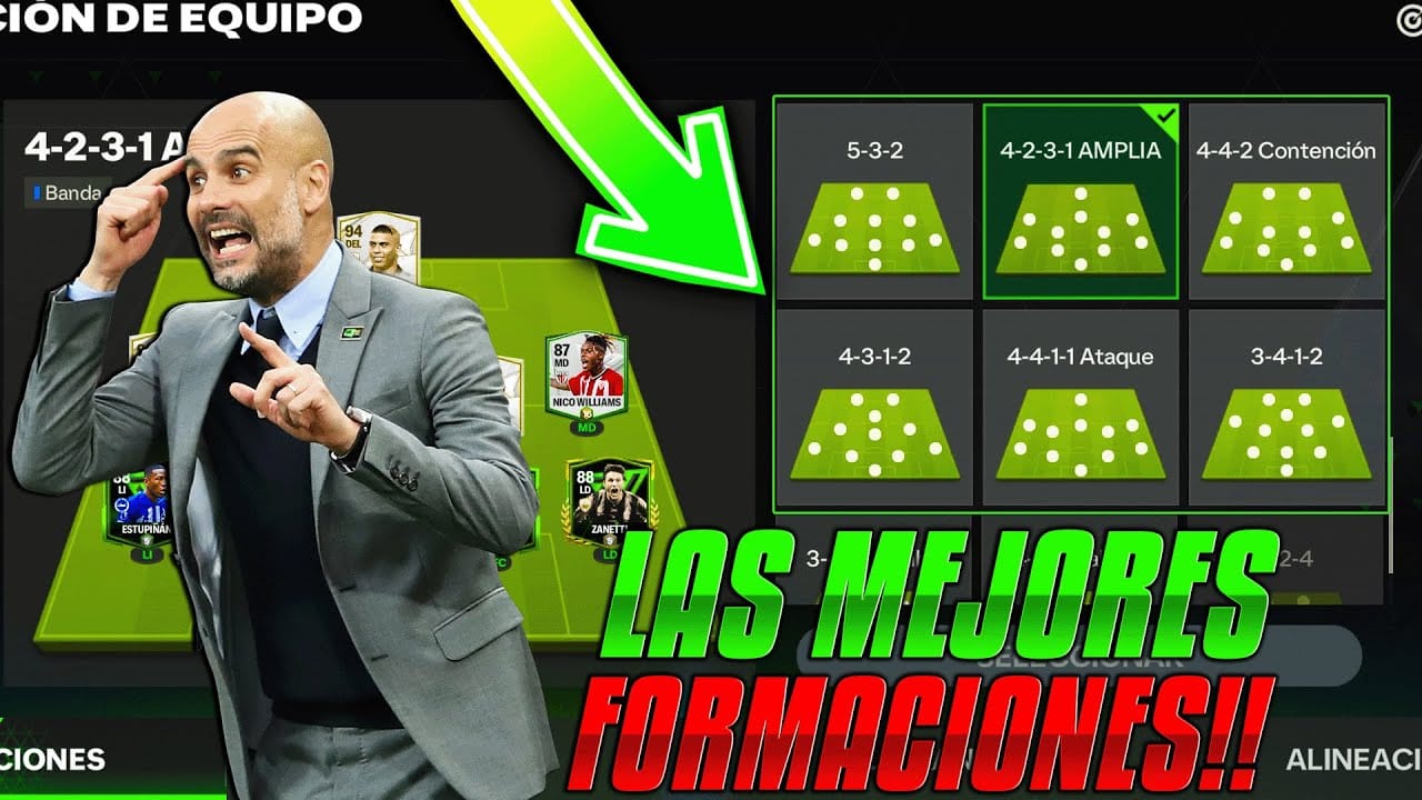 como elegir la mejor formacion para potenciar tu plantilla en fc mobile